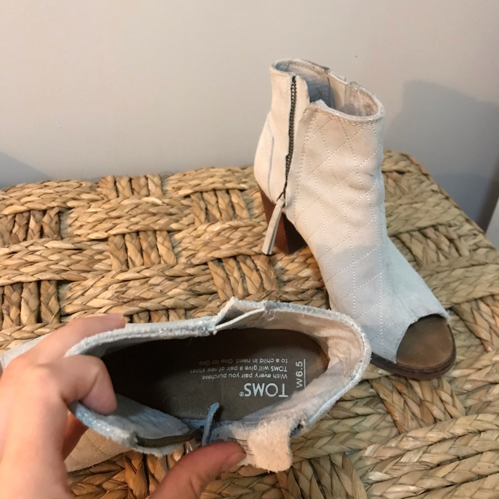 Toms Majorca Peep Toe Bootie